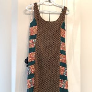 Judith March Embroidered Dress Pop of Color!